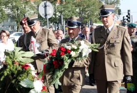 Uroczystość obchodów 73. rocznicy Powstana Warszawskiego